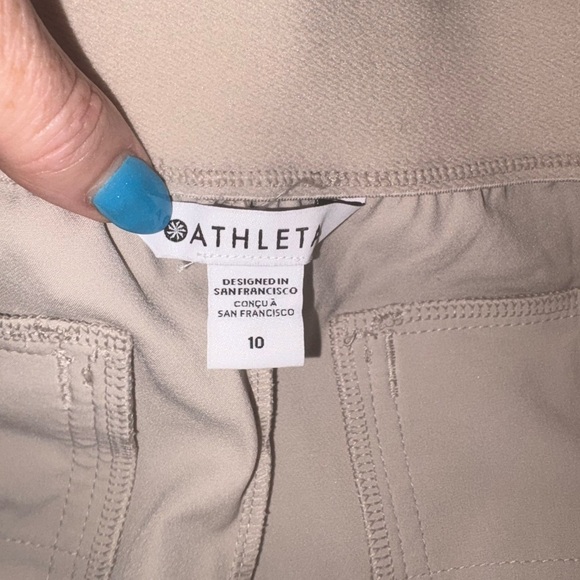Athleta Endless High Rise Cargo Pants Abalone size 10 Sporty Casual Outdoor - Picture 4 of 5